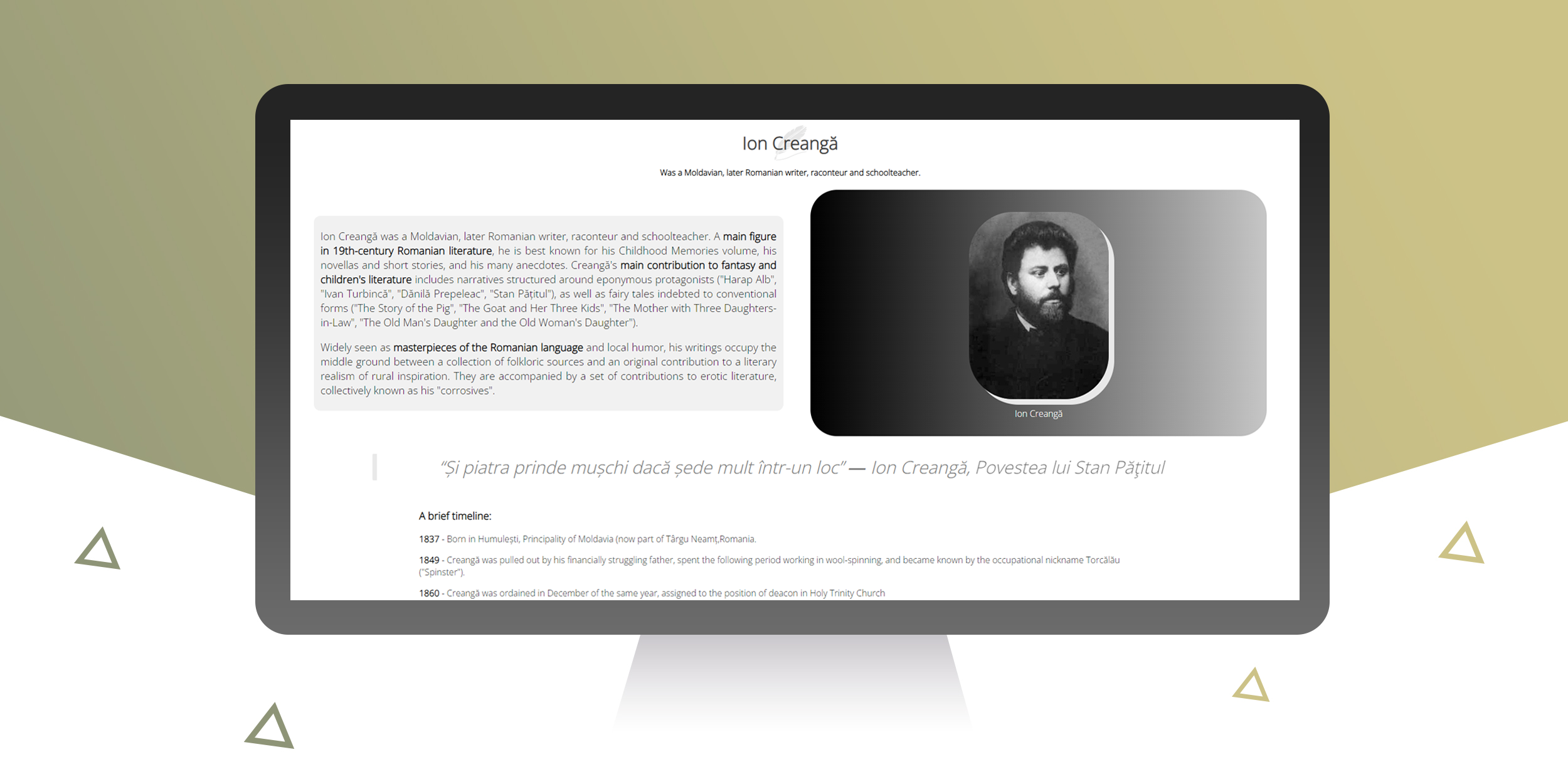 tribute page
